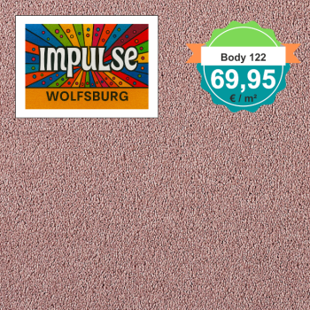 Girloon Body Teppichboden fraise – Draufsicht